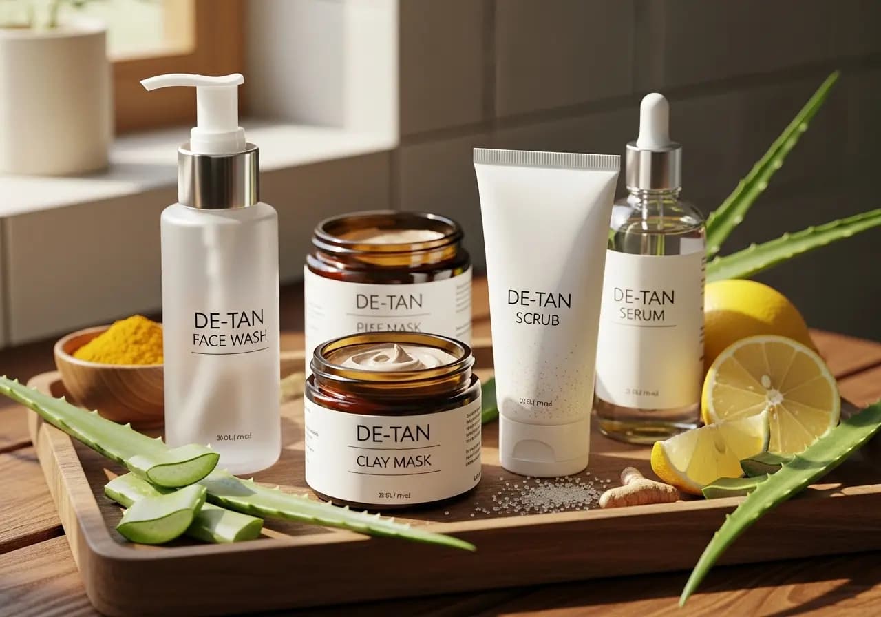 Farmoganic De-Tan Series skincare